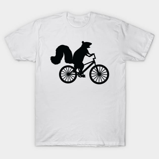 Funny Squirrel on a Bike Graphic - For Squirrel Lovers T-Shirt by Graphic Duster